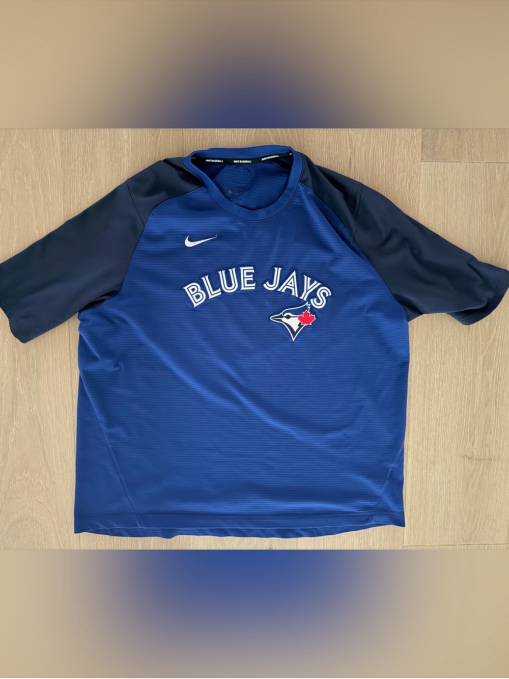 Nike Blue Jays Short-Sleeve raglan Tee in Royal and Navy